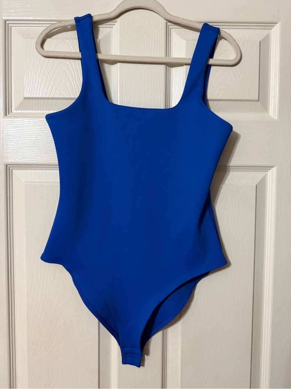 blue b. Square Neck Women's Bodysuit in Cobalt Blue
